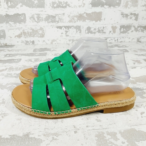 New NATURALIZER Arden Women's In Palo Verde Green Nubuck Slide Sandals A569 - Picture 1 of 12